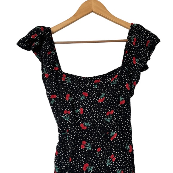 Amuse Society x Revolve Black Cherry Romper Playsuit - Picture 4 of 8